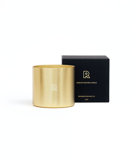 Orion Court – Vanilla & Tonka Soy Candle (9 oz, Gold Jar – Limited Edition)